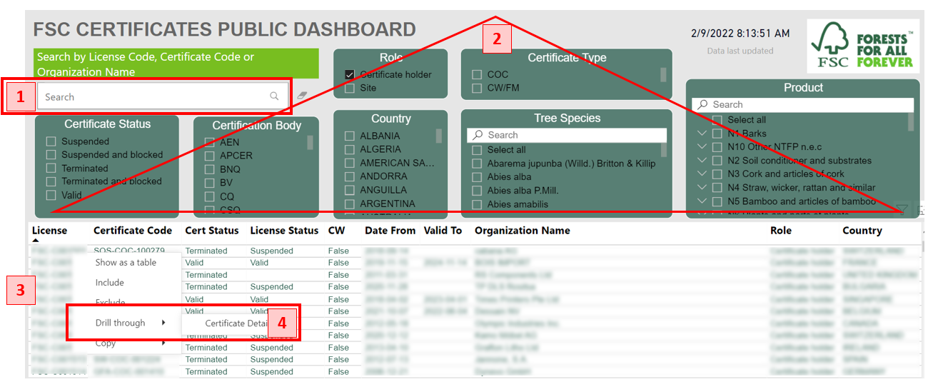 Steps to Public Search